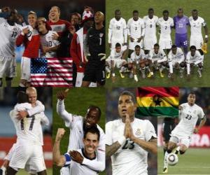 пазл США - Гана, восьмой финала, Южная Африка 2010